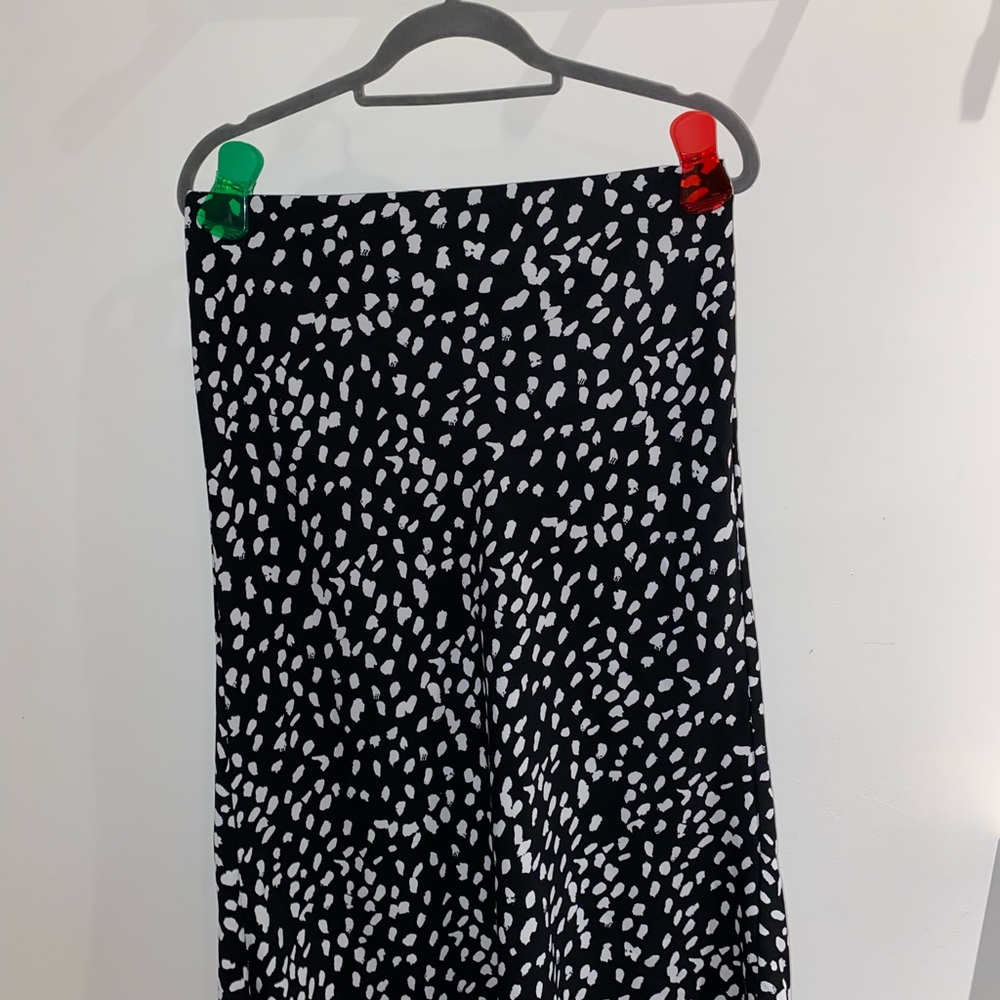 Black and White Polka Dot Skirt